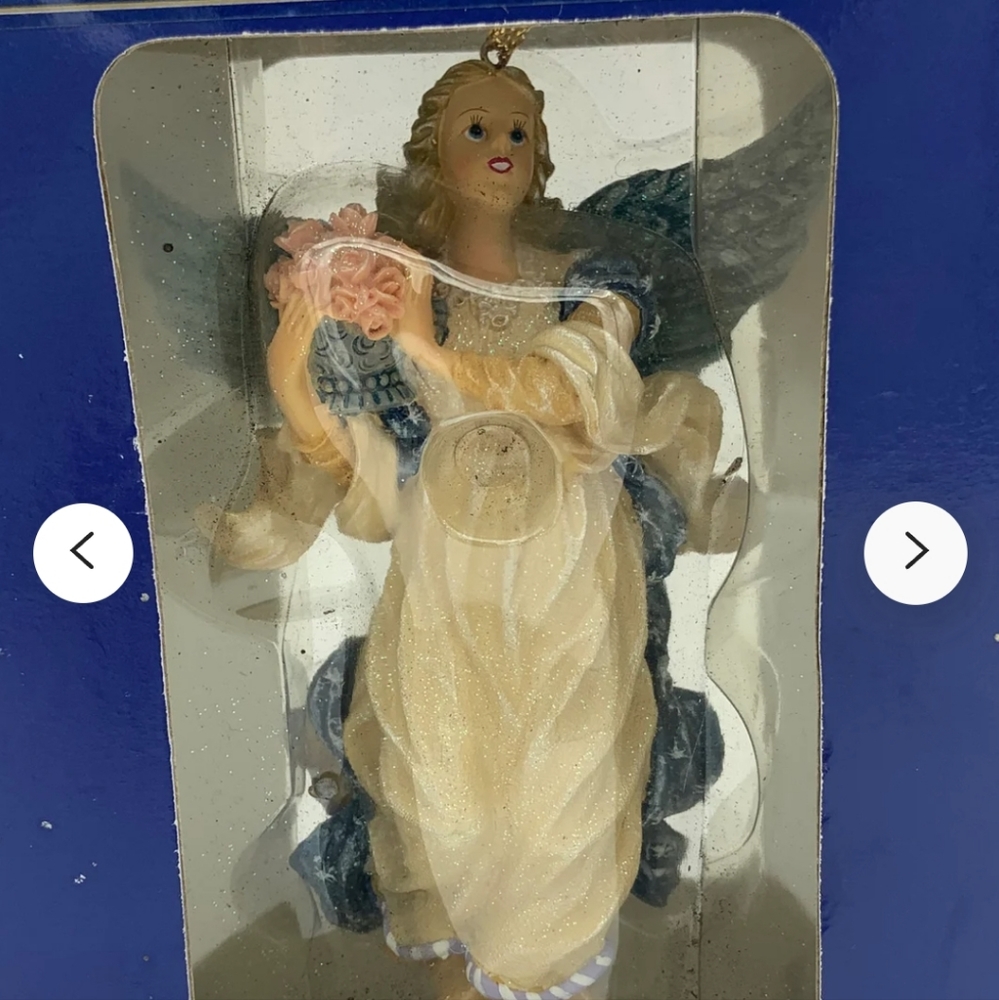 Vintage Angel of Hope Christmas Tree Ornament.
